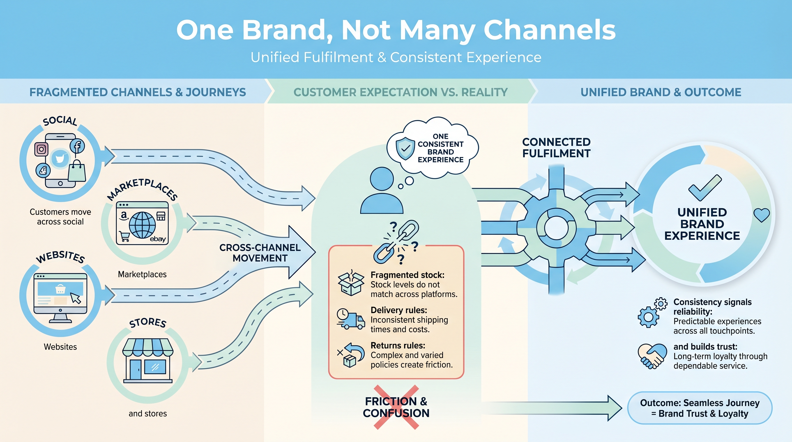 consistent channel experience for omnichannel fulfilment