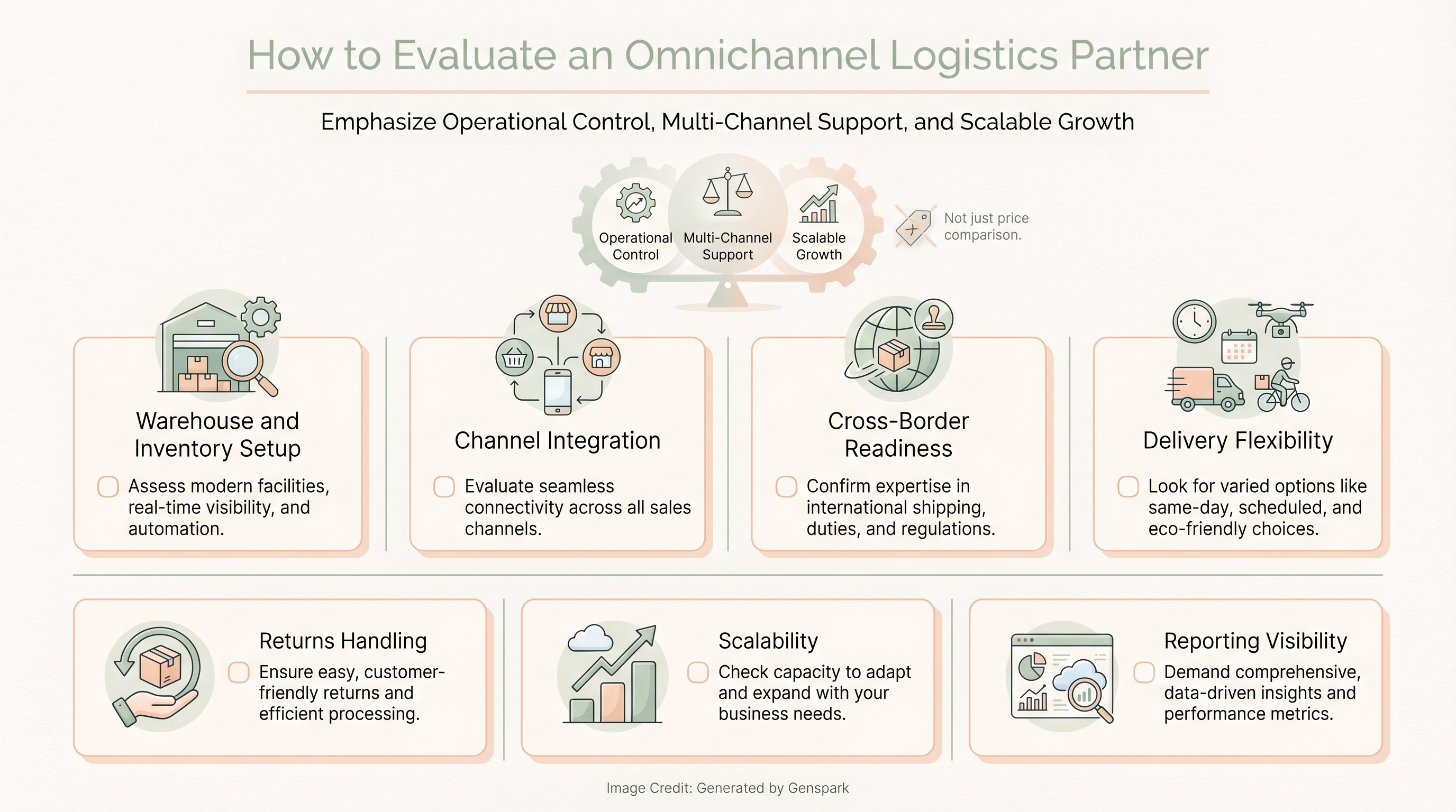 evaluate an omnichannel logistics partner