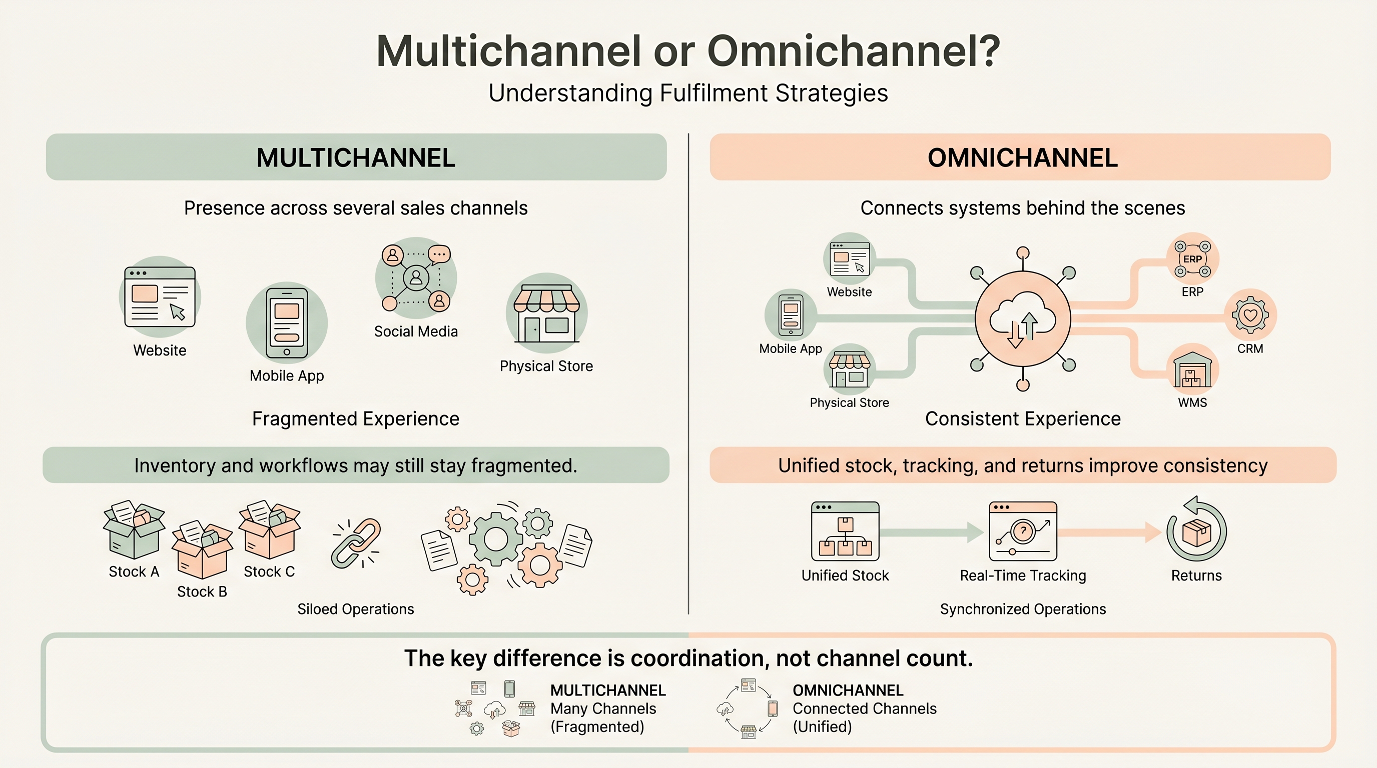 multichannel vs omnichannel fulfilment